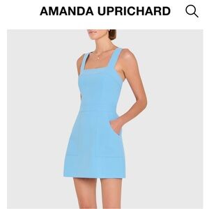 Amanda Uprichard Sky Blue Mini Dress